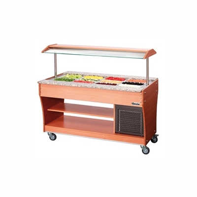 ../frankl24shop/Buffetwagen, Salatbuffet, kalt,3 x 11 GN 150mm tief, mit Marmoreinfassung